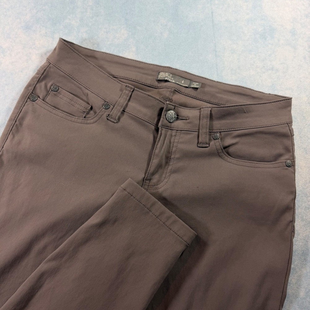Prana Kara Pants Womens 4 Brown Fair Slim Fit Outdoor Hiking W4317RG08